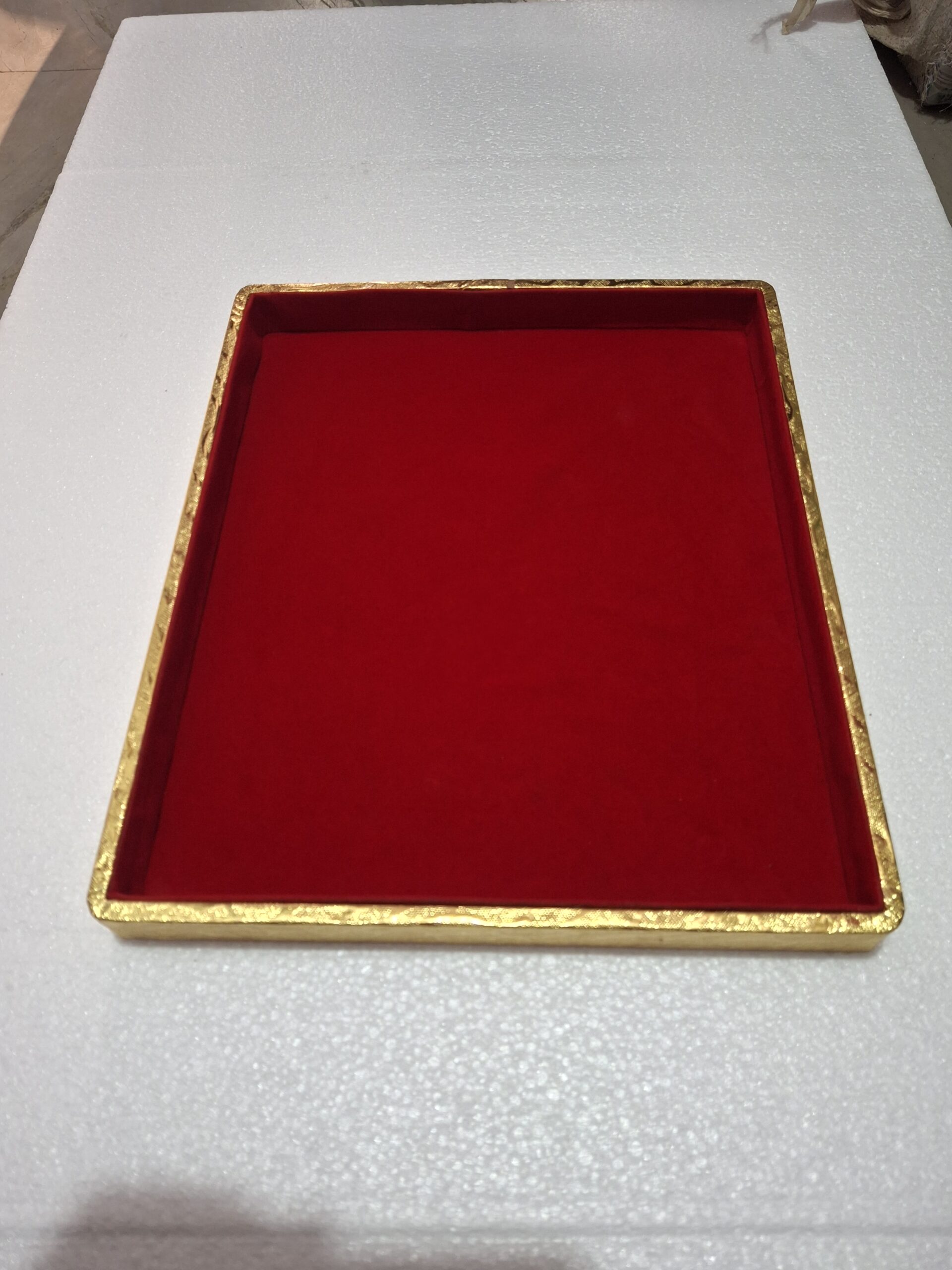 Display Tray with Golden Border