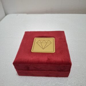 Tomato Red Suede Bangle Box