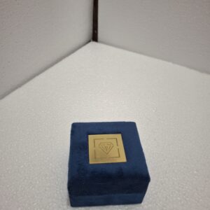Navy Blue Swed Ring Box