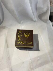 Premium Square Laser-Cut Ring Box