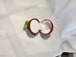 Elegant Red Rose Ring Box
